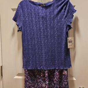 Periwinkle 2 piece skirt and top